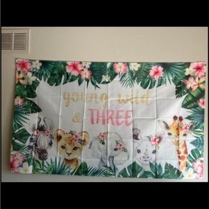 Young Wild and Three party supplies.